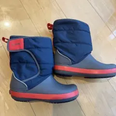 美品　crocs クロックス　ロッヂポイント　スノーブーツ　19.5
