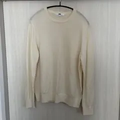 UNIQLO メリノクルーネックセーター オフホワイト L