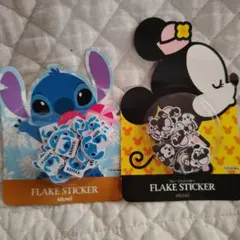 最終値下げ！スティッチ、ミニー　フレークシール　セット