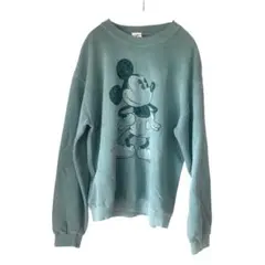 アメリカ製　ディズニー公式 ミッキーマウス　アンティークトレーナー