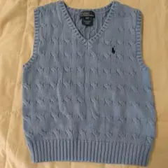 POLO RALPH LAUREN ケーブルニット ベスト 3/3T