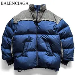 BALENCIAGA バレンシアガ ダウンジャケット デニム切替 カットオフのサムネイル