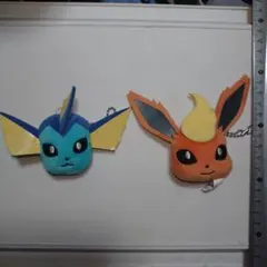 ポケットモンスター ボールチェーン付きフェイスぬいぐるみ ブースター シャワーズ