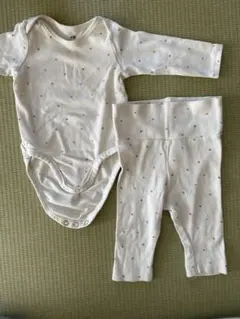 H&M オーガニックコットン ハート柄セット 62