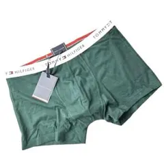 新品【トミーヒルフィガー】モダール ボクサーパンツ S（M）緑のサムネイル