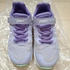 アシックス asics 23.5cm スニーカー パープル