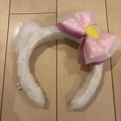 ハローキティ カチューシャ ホワイト ピンク
