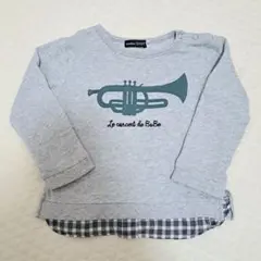 BeBe トランペットプリント トレーナー
