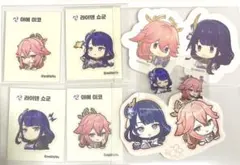 原神　八重神子　キービジュアル　缶バッジ16個セット+雷電将軍 原神 キービジュアル 缶バッジ Vol.2｜HAKUTEA