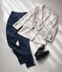 お仕事・行事に！EMMEL REFINES ダブルジャケット 2点セット