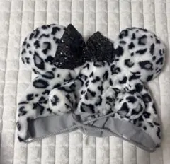 ディズニー ファンキャップ ヒョウ柄 白 ホワイト レオパード