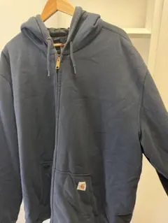 Carhartt カーハート 裏地付き ジップパーカー 3XL Tallネイビー