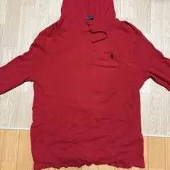 Polo Ralph Lauren ワッフルパーカー レッド L