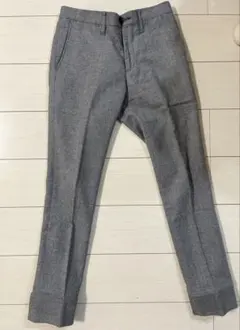 ジュンハシモト✖️ナノユニバース/カーキ スリムフィット スラックス ジュンハシモト✖️ナノユニバース/カーキ スリムフィット スラックス