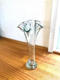 片桐芳明 ガラス 花瓶 宙吹き技法 稀少 華道具 現代芸術 Q1997 2025年