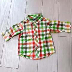 babyGap チェック柄 長袖シャツ 70cm 6-12months ギャップ