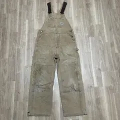 Carhartt ダック ダブルニー オーバーオール フェード 90s - メルカリ