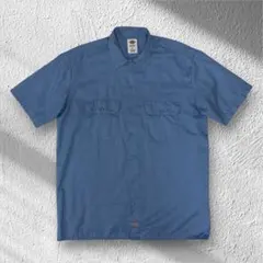 ディッキーズ 半袖ワークシャツ 青 L No.219のサムネイル