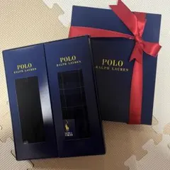 POLO RALPH LAUREN メンズソックス 2足セット ギフト