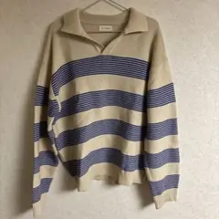 LE' FREAK Huecloset ボーダー ポロニット ベージュのサムネイル