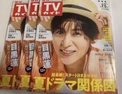 【雑誌】週刊TVガイド 関東版 2024年7/5号 3冊