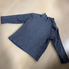 UNIQLO ベビーシャツ肌着 綿100% 90cm ストライプ