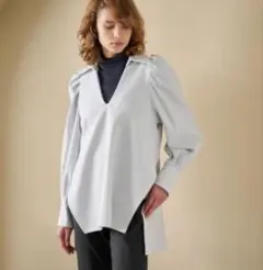 LANVIN en Bleu ダブルクロススキッパーシャツブラウスのサムネイル