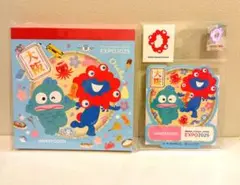 関西　万博　EXPO　サンリオ　ミャクミャク　ハンギョドン メモ帳　ステッカー