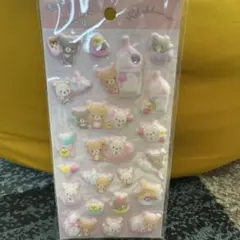 おまけつき！国内正規品　もっと！ふにふにシール　リラックマ　 ラインストーン付き