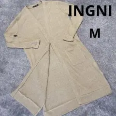 INGNI ベージュ ロングカーディガンM