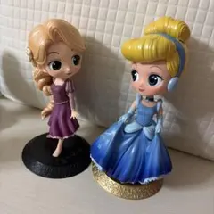 Q posketキューポスケット シンデレラ・ラプンツェル フィギュアセット