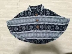 フリースポンチョ　薄手　80〜90センチ