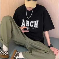 前面 プリント　半袖 Tシャツ　ユニセックス　ブラック　Mサイズ　新品