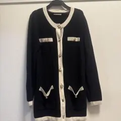 プロポーションボディドレッシング　ツイードライクニットカーディガン