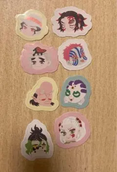 少年ジャンプ付録 鬼滅の刃 フレークシール 鬼　猗窩座 童磨 黒死牟 堕姫