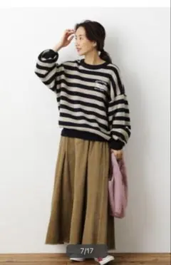 ロデオクラウンズ ボーダーニットトップス