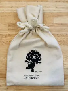 EXPO2025大阪関西万博　黒ミャクミャク　巾着