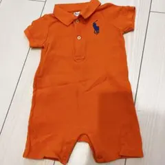 Ralph Lauren オレンジ ポロシャツロンパース 6M