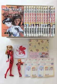 エヴァンゲリオン 全14巻セット おまけ付き 中古 コミック 本 フィギュア