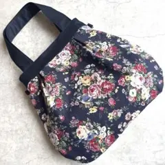 ハンドメイド　グラニーバッグ　バルーンバッグ　トートバッグ　ショルダー　小鳥