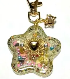 203 シャカシャカキーホルダー シェイカー ハンドメイド レジン