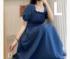 ワンピース　ロングスカート　ハイウエスト　大きいサイズ ゆったり体型カバー