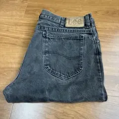 80s Lee 後染めブラックデニム　USA製　W34L32