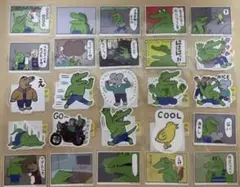 100日後に死ぬワニ　ステッカー　シール　全25種コンプ　新品　防水・UV加工
