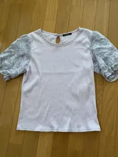 ingni トップス　ビジュー レース　カットソー