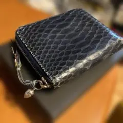 最終値下げ！美品　ブルーナボイン　黒桟革スモールウォレット 最終値下げ！美品 ブルーナボイン 黒桟革スモールウォレット