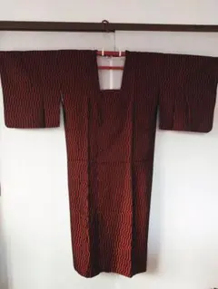 美品　雨コート　ロング丈　正絹　道行コート