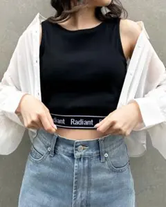 INGNI 裾ゴムロゴタンク Mサイズ