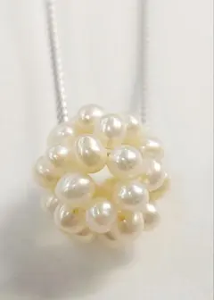 淡水パール　球体 ペンダントトップ