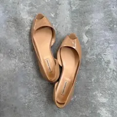 fabio rusconi ファビオルスコーニ フラットサンダルエナメル雨の日